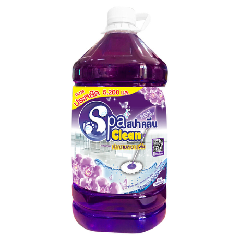 SPACLEAN น้ำยาถูพื้น กลิ่น Vanda Fresh สีม่วง ขนาด 5200 มล.