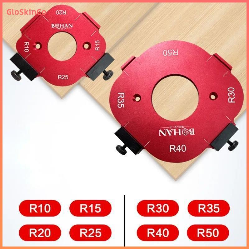 พร combedมสงศแท้ 4in1 งานไม้ Router Arcs มุมคอเต่าแม่แบบมุม Radius Routers R10-R50 Radius Jig ตําแหน