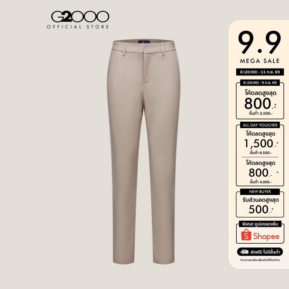 G2000 กางเกงขายาวสำหรับผู้หญิง Ankle Skinny Shape รุ่น 5126302862 BROWN