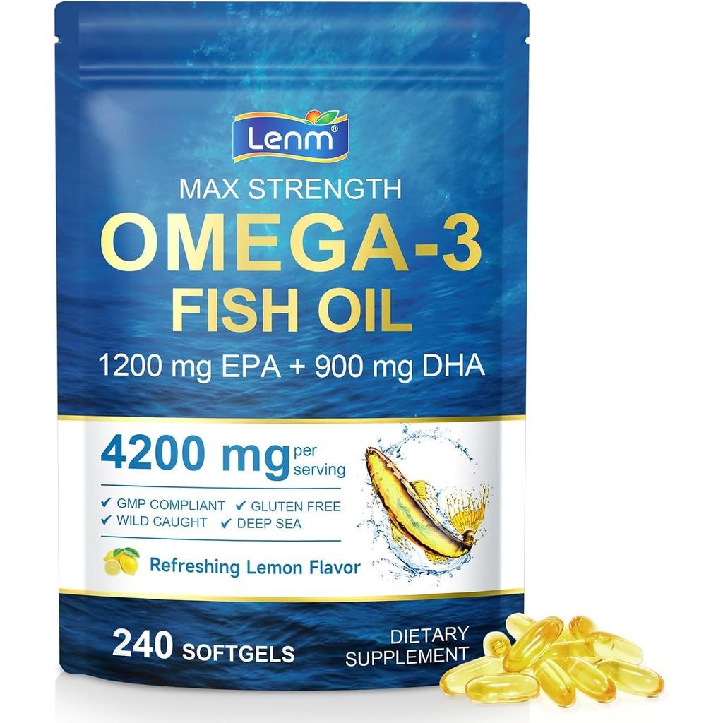 Triple Strength Omega 3 Oil Softgels 240 Count