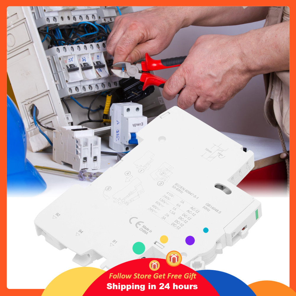 Supergoodsales Circuit Breaker Contact เปลี่ยนการติดตั้งง่ายสำหรับ Schneider Ic65 AC240V/AC415V/DC13