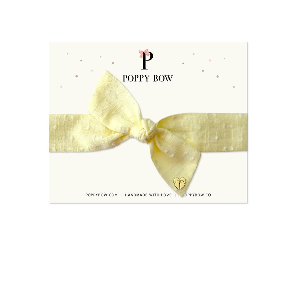 Poppy Bow Premium Mable Headwrap // น้ําค้าง
