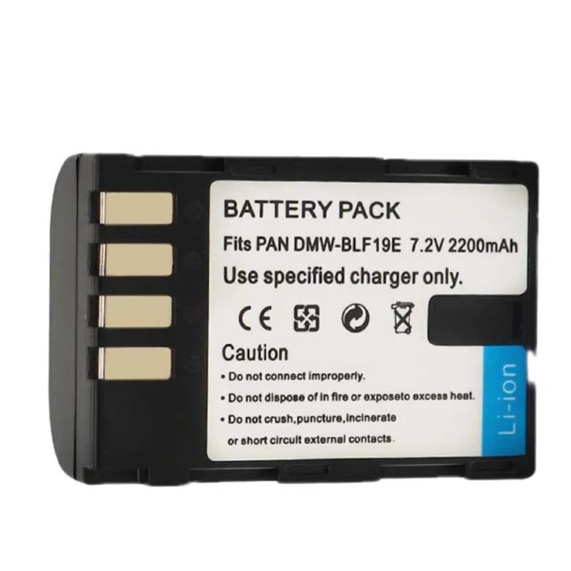 【QJ】2 ชิ้น/ล็อต DMW-BLF19E 2200mAh 7.2V DMC-GH4 GH5 GH5S GH3 G9LGK PDZ-BLF19E กล้องแบตเตอรี่ลิเธียมแ