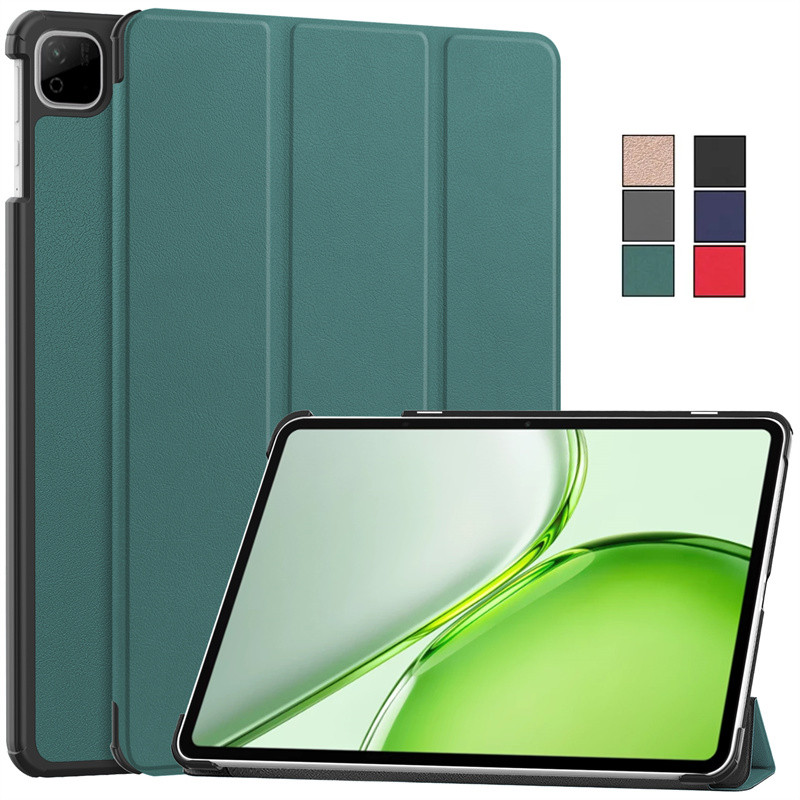 สําหรับ Honor Pad X9b Max 13 นิ้ว YAG-W09 Trifold PU หนังขาตั้งแม่เหล็กสําหรับ Funda สําหรับ Honor P