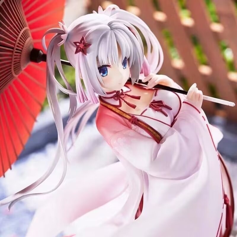 Koi x Koi Harem Yoshino Asatake Umbrella Girl PVC Scale Figure