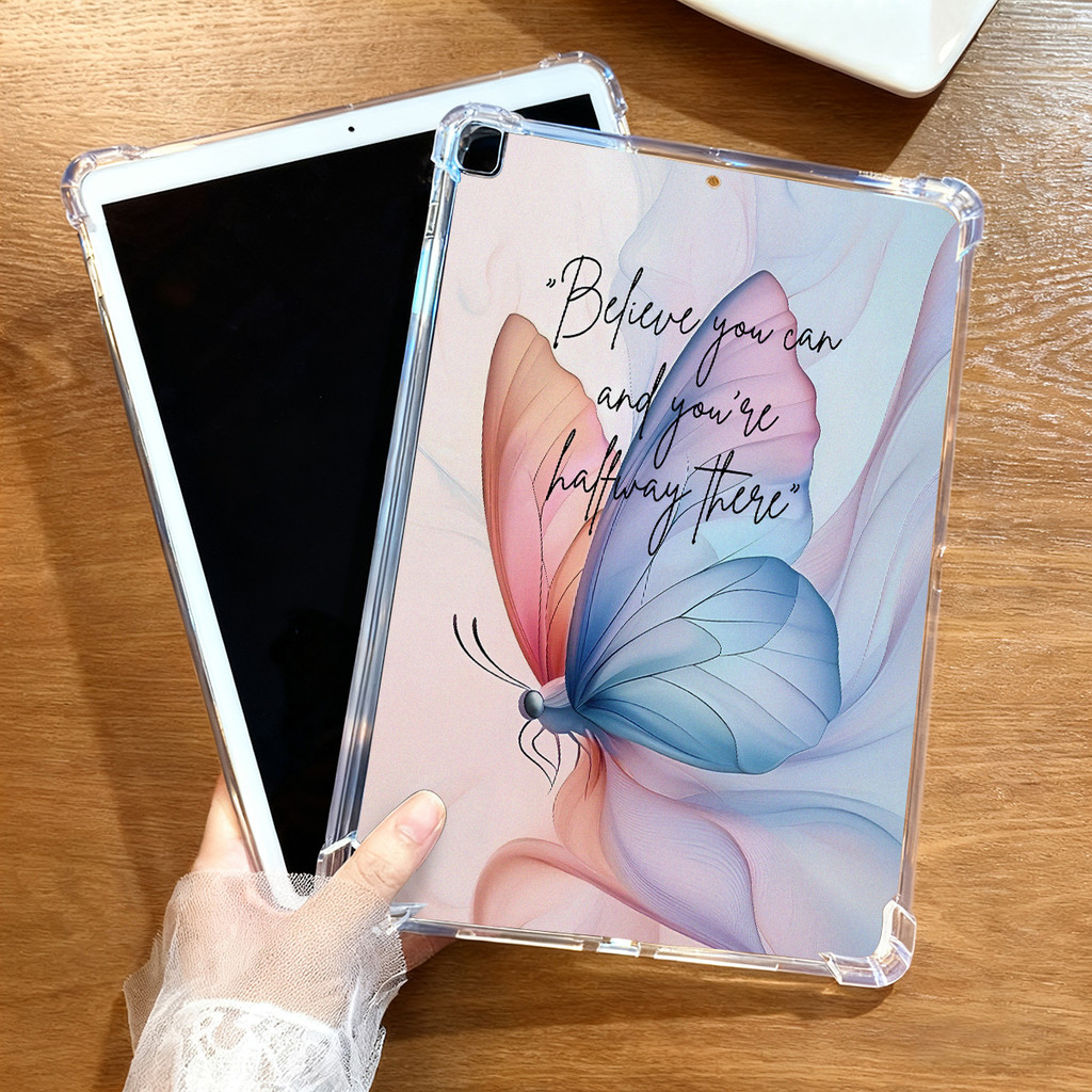 เคสอะคริลิกใส For Samsung Galaxy Tab A9 AA8 S12 SS9 S8 S6 S10 P613 P615 Lite P610 FE P620 Plus P619 