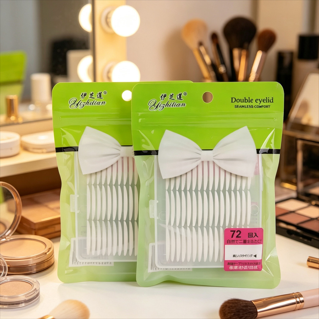 my-shop เทปสำหรับทำตาสองชั้น แถมอุปกรณ์ช่วยติด บรรจุภัณฑ์โบว์ขาว แต่งหน้าปรับรูปตาทุกวัน-NV826