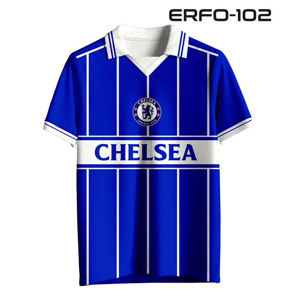 เสื้อ Chelsea Retro Stripe - พิมพ์ลายเต็ม [ไม่ปรับแต่ง]