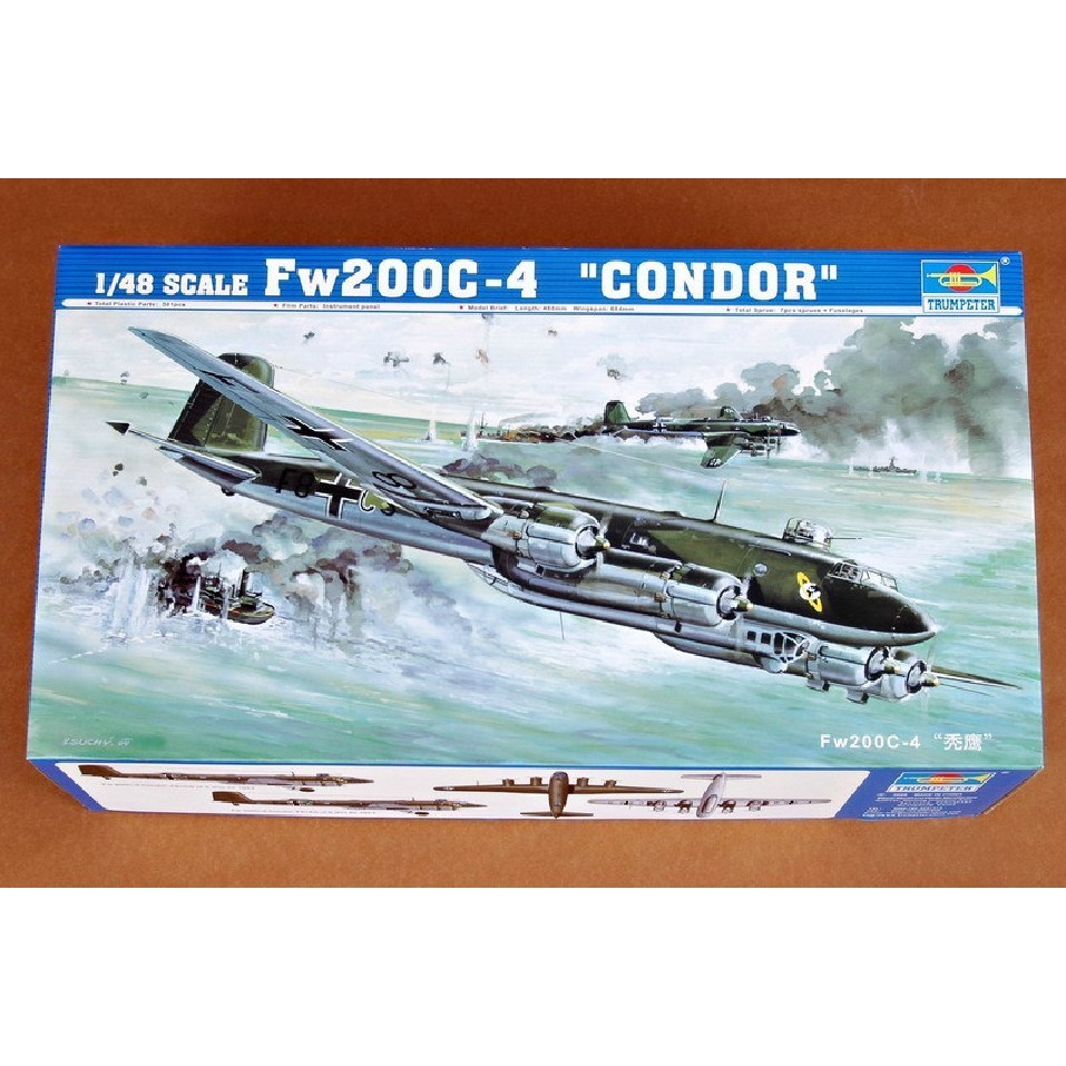 Trumpeter 1/48 02814 Fw200C-4 Condor Assembly Model Kit
