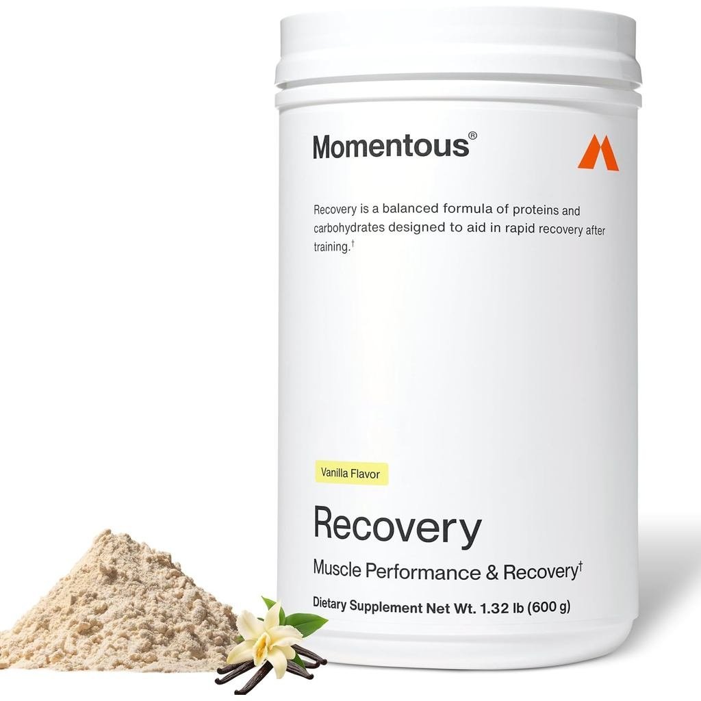Momentous Recoery Grass-Fed Whey Protein Powder - 20 g Post-Workout Whey Isolate Protein - NSF Certi