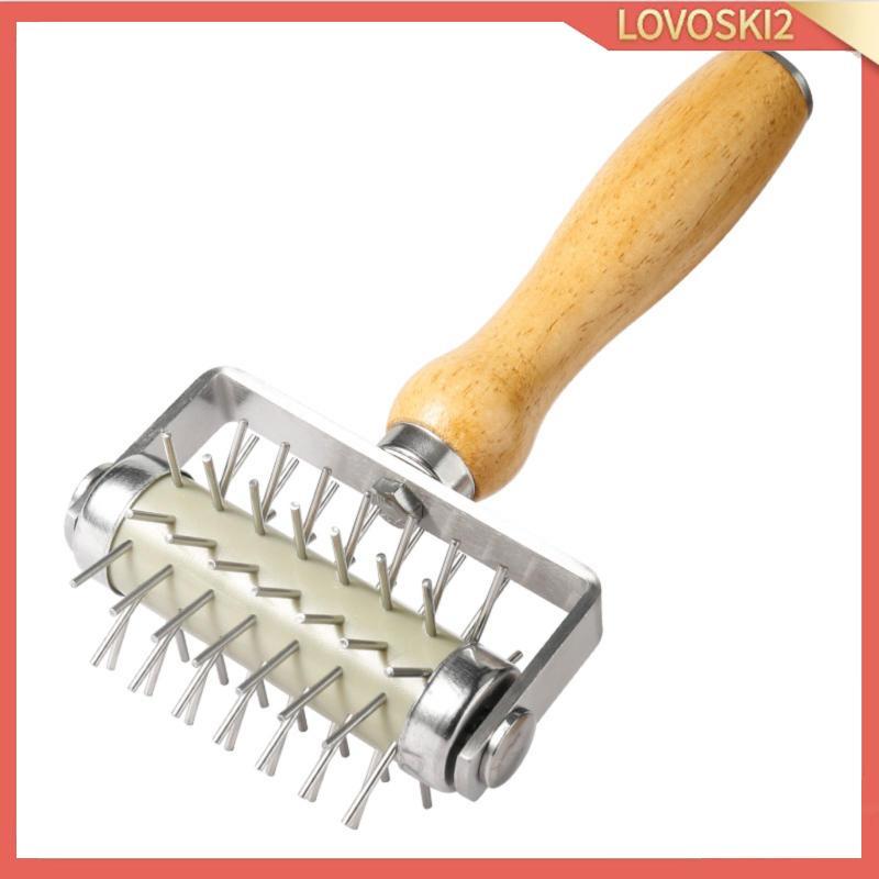 [Lovoski2] Pastry Docker ด้ามไม้ Pointed Pastry Docker ด้ามจับถนัดมือกันสนิมสําหรับ Bakers, Home Bak