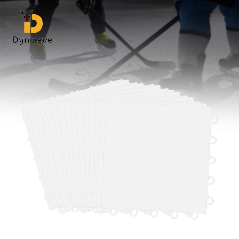 Dynwave 15 ชิ้น Dryland กระเบื้องน้ําแข็งสังเคราะห์ Roller Skating Practice Passing Skills ในร่มกลาง