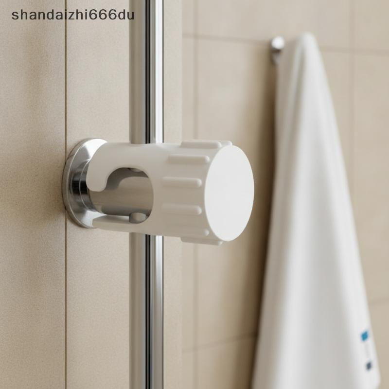 Shandaizhi666du การบํารุงรักษาต่ํากันน้ําจับเวลาฝักบัวปุ่มผู้ถือทนทานวัสดุ PP เครื่องมือประหยัดน้ําส