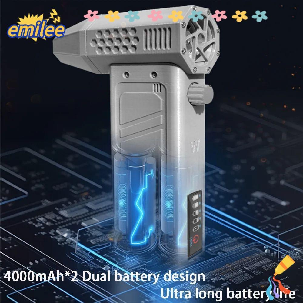 เอมิลี ไม้ปัดฝุ่นลมไฟฟ้า, 140000RPM พัดลมเทอร์โบเจ็ทความเร็วลมแบบปรับได้, เครื่องทําความสะอาดโบลเวอร