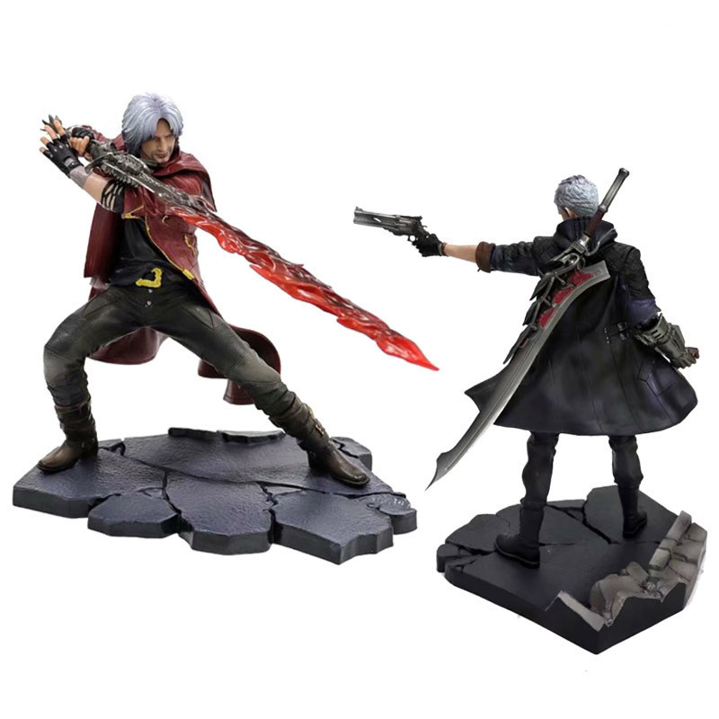 Devil May Cry 5 Dante & Nero PVC Action Figures - ของเล่นสะสมสําหรับตกแต่งบ้าน