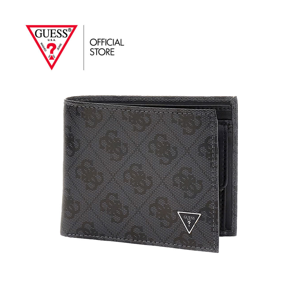 GUESS Men กระเป๋าสตางค์ รุ่น SMVELELEA20 สีดำ