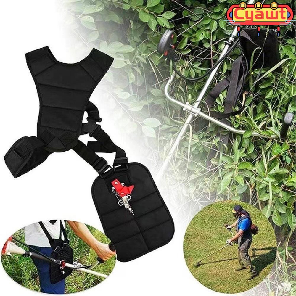 CYAWT สายรัดไหล่คู่, สายรัดสากลเข็มขัดสายรัดทริมเมอร์, รองรับปรับ Comfort Support เบาะ Band สายรัดเครื่องตัดหญ้าภูมิทัศน์