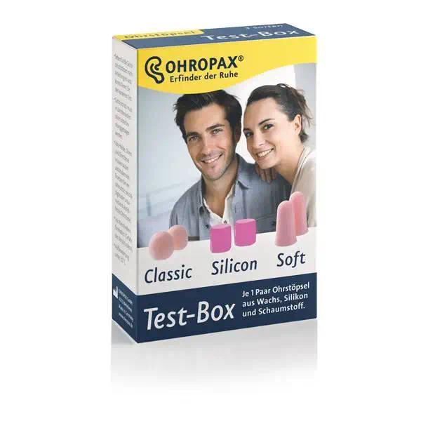 3คู่ OHROPAX Test-กล่องปลั๊กอุดหูป้องกันเสียงรบกวน Sleep Earplug (คลาสสิกขี้ผึ้ง + ซิลิคอน + โฟมนุ่ม