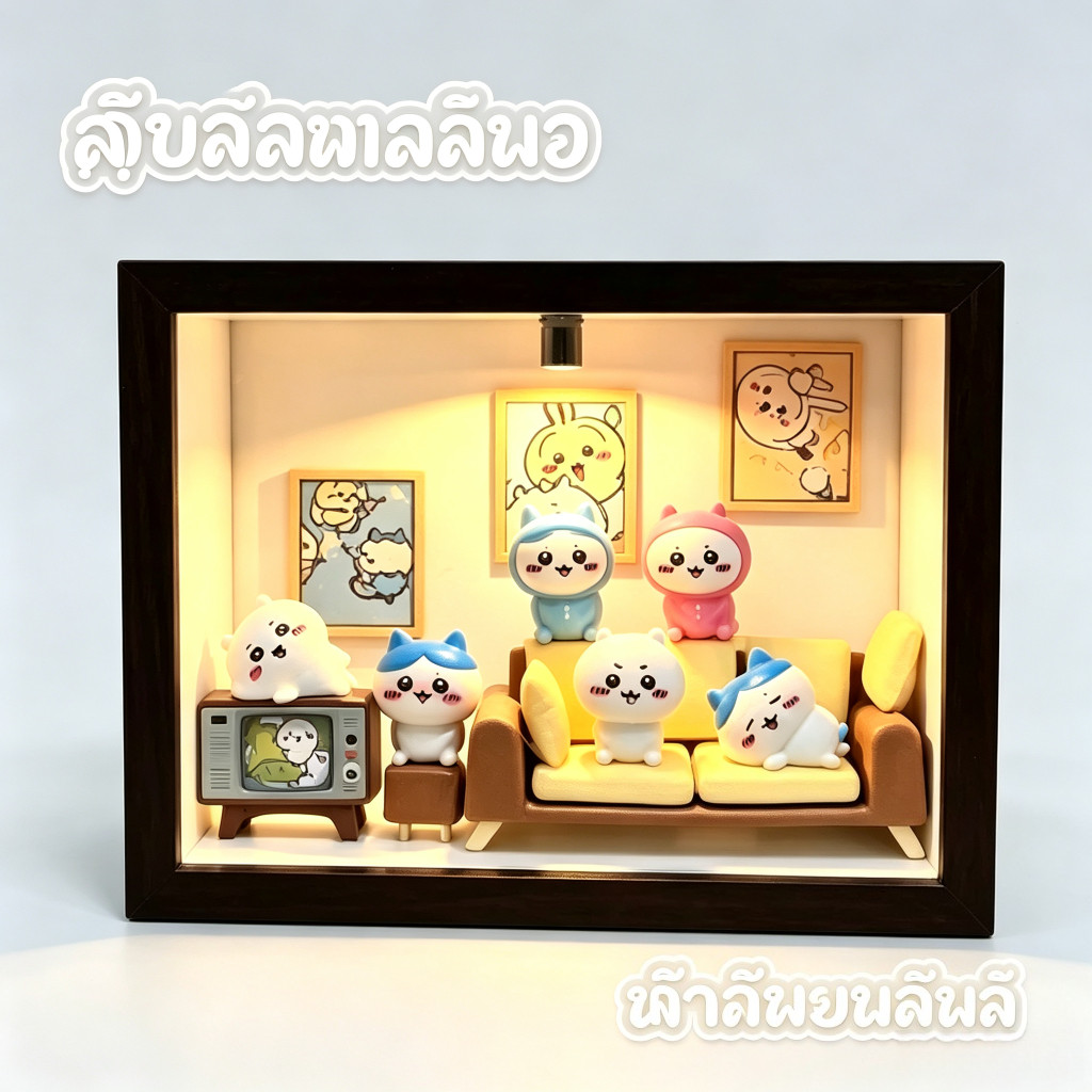 Chikawa chikawa chikawa chikawa อุปกรณ์ต่อพ่วงทํามือไฟกลางคืนที่สร้างสรรค์บรรยากาศอารมณ์ของขวัญวันเก