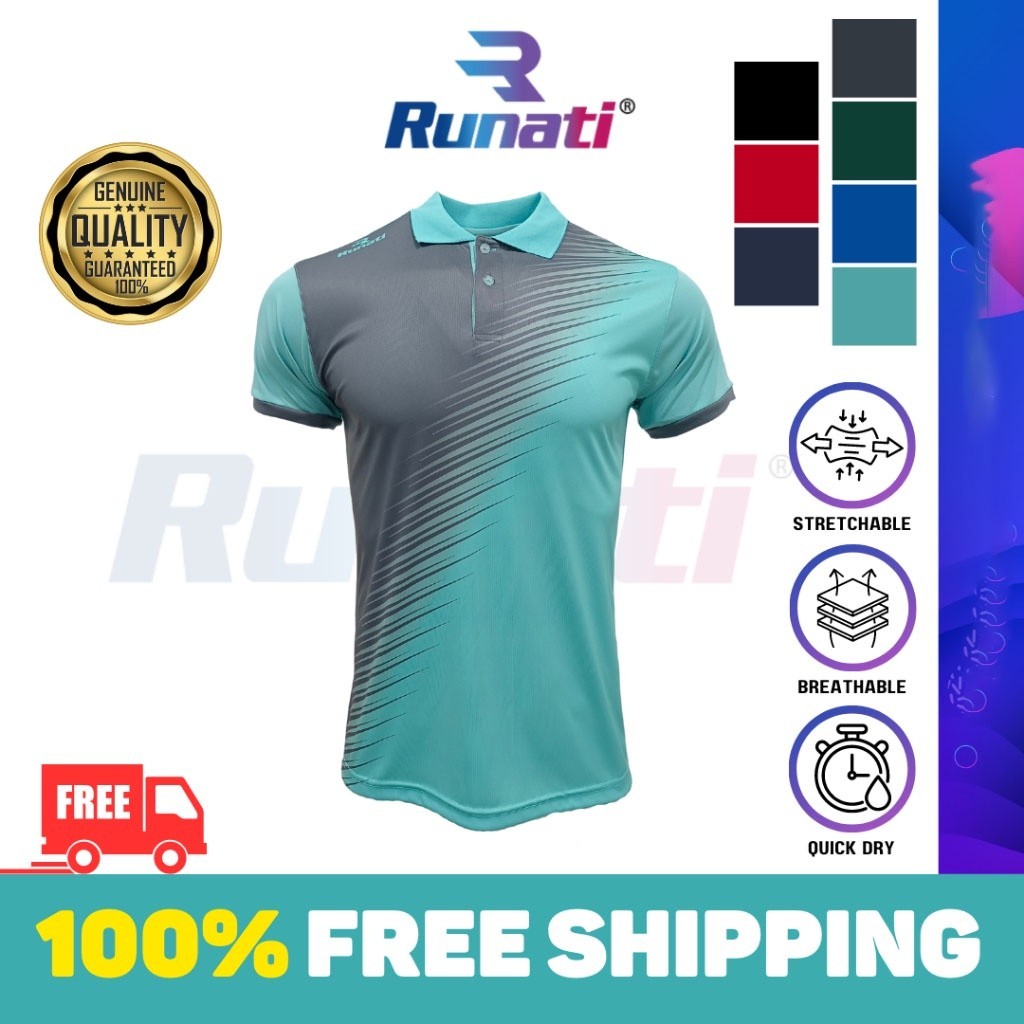 เสื้อเชิ้ตแขนสั้นผู้ชาย แบบคอกีฬา ระเหิดแห้งเร็ว | RTS219