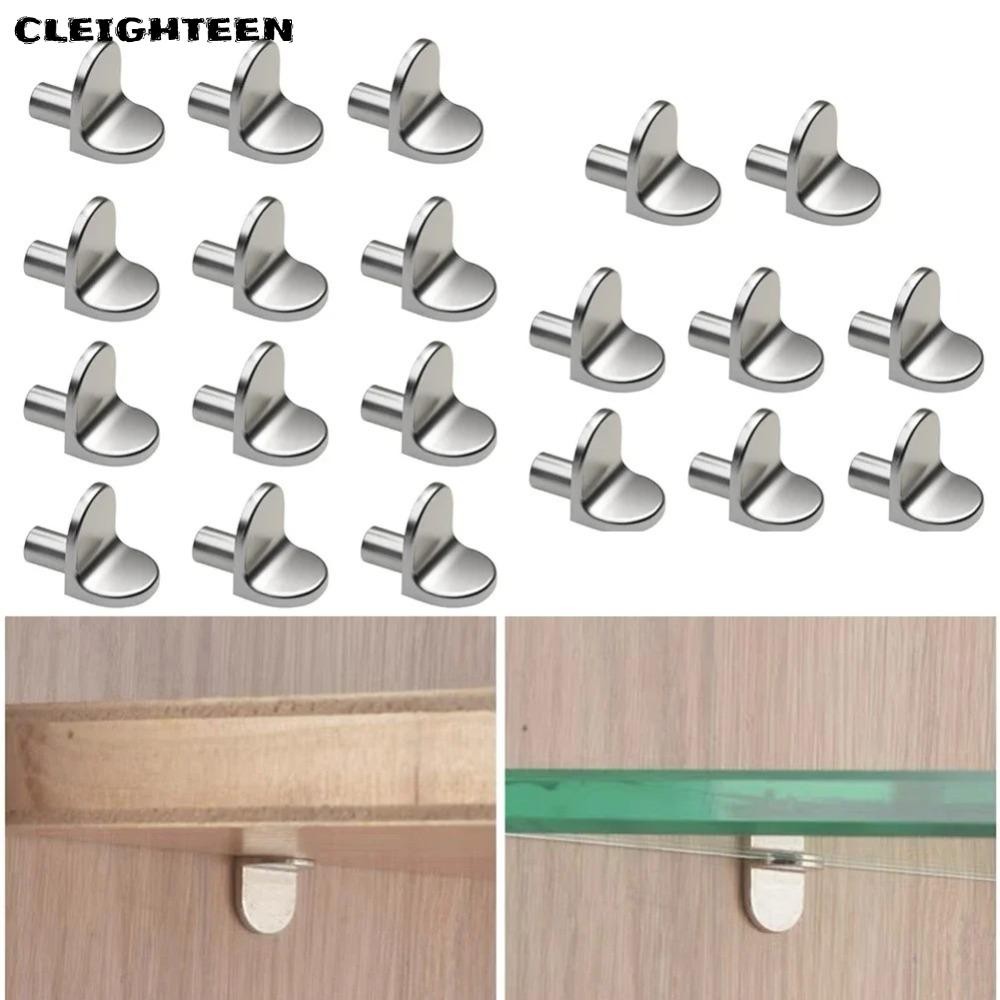 CLEIGHTEEN 20pcs ชั้นวางสนับสนุน Studs, 5 มม.หนาผู้ถือเฟอร์นิเจอร์,ขายร้อนทนทาน L-Shaped แผงโลหะผสมสนับสนุนตู้รองเท้า
