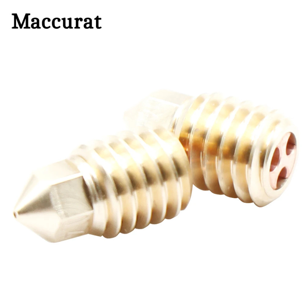 2pcs 3D เครื่องพิมพ์ Hotend Clone CHT หัวฉีดทองเหลืองเหล็กชุบแข็งหัวฉีดสําหรับ Balbu Lab X1 คาร์บอน 