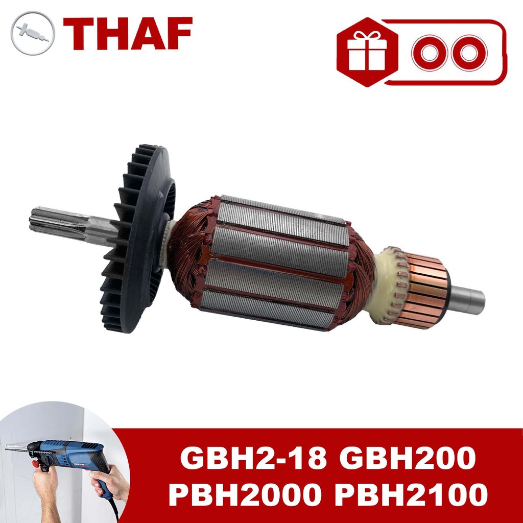 เหมาะสําหรับค้อนไฟฟ้า Bosch GBH2-18E GBH2-18RE GBH2-18 PBH2000RE โรเตอร์