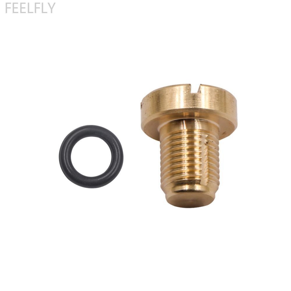 FEELFLY หม้อน้ํารถยนต์ Overflow Coolant ขยายถัง Bleed สกรูทองเหลืองทองแดง Bleeder สกรูทองสําหรับ BMW