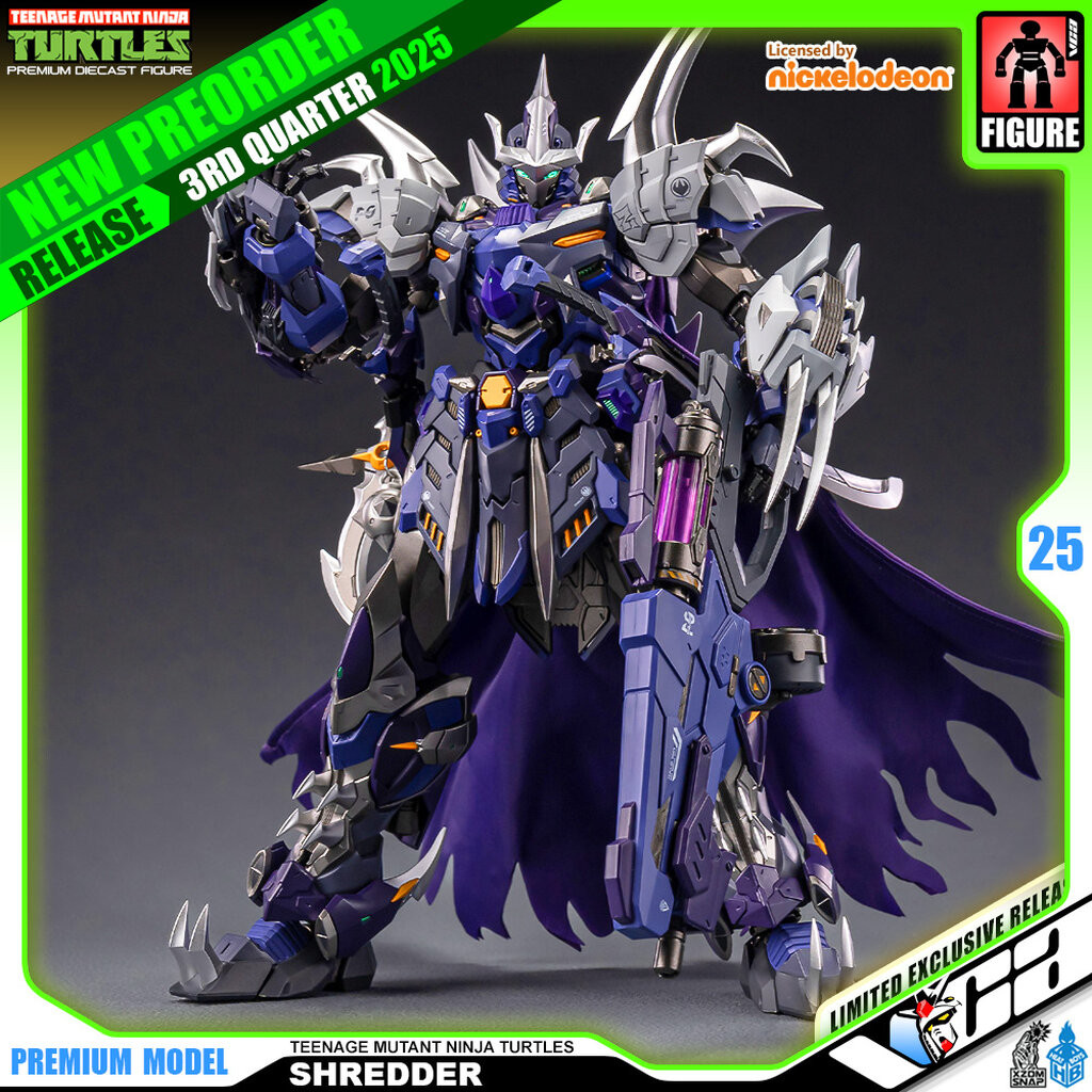 【🟢𝐏𝐑𝐄𝐎𝐑𝐃𝐄𝐑】 Heat Boys TMNT Ninja Turtles Shredder Mecha Metal Structure ประกอบ หุ่นยนต์ โมเดล กันดั้