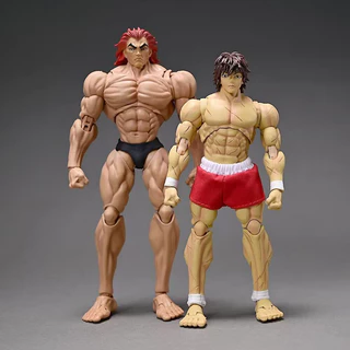 18 ซม.Baki Devil Muscle Fight ของเล่น Hanma Yujiro Action Figure SHF St Grappler Serie เสื้อผ้าจริงตัวเลขการกระทํารุ่นของเล่น Joint Movable Doll