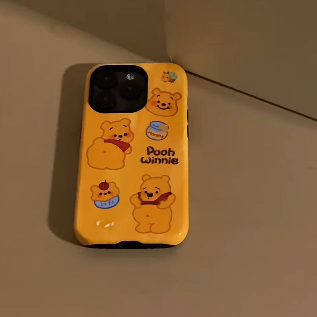 การ์ตูนการ์ตูนขนมหม้อน้ําผึ้งหมี Frosted ใช้งานร่วมกับ iPhone 17PRO 17AIR 17PROMAX เคสโทรศัพท์เปลือก