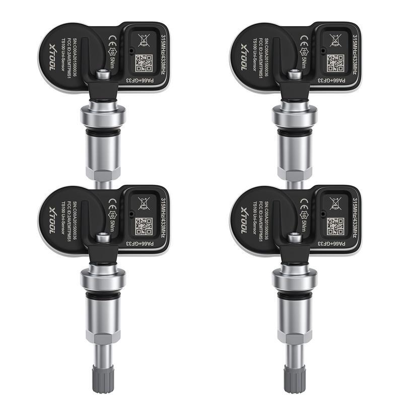 XTOOL TS100 เซ็นเซอร์ยาง (315/433MHz), โปรแกรม TPMS Sensor สําหรับ XTOOL TP150/IP819TP อะไหล่รถยนต์ร