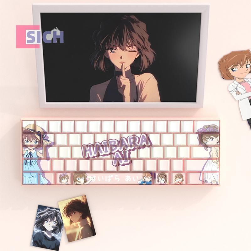 [Sich] 74 คีย์อะนิเมะ Anita Hailey ข้อความเหมือนกับสไตล์การ์ตูนคีย์บอร์ดแบบกลไกหมวกสําหรับ 61/68 Wot