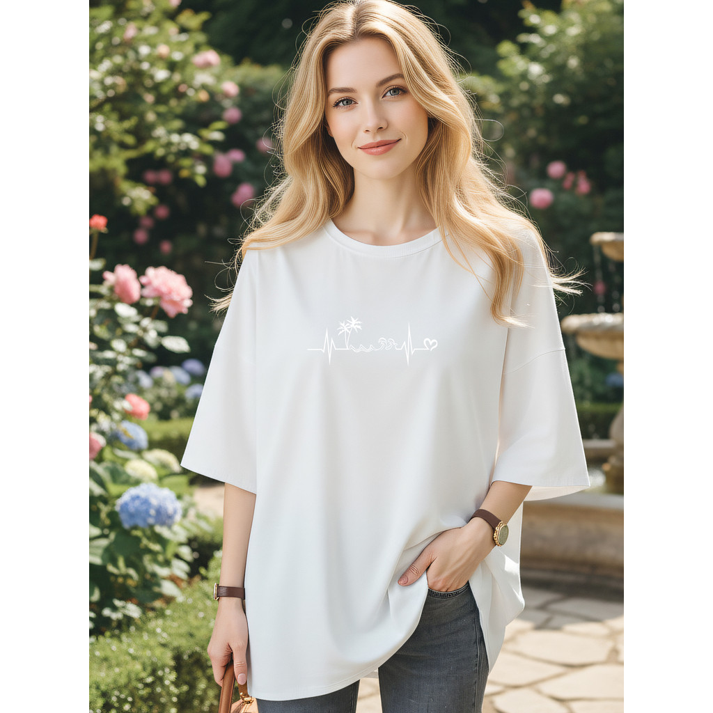 2W061 [AIYOU] M-5XL T เสื้อ Plus ขนาด TShirt เสื้อ TShirt เสื้อผ้ารอบคอนักเรียนหลวมสุภาพสตรี Oversiz