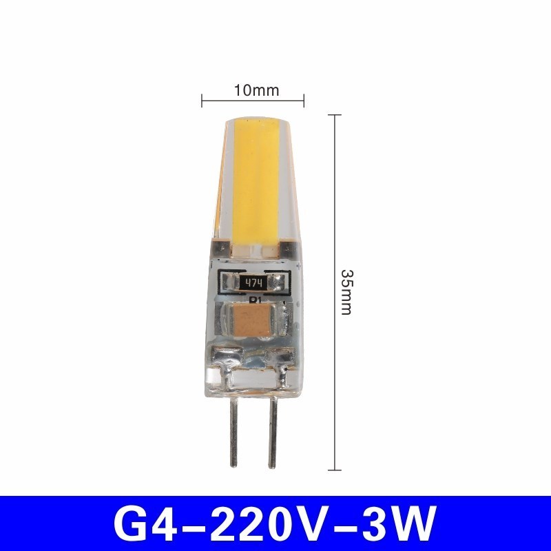2 ชิ้น/ล็อต LED G4 G9 E14 3W 6W หลอดไฟ AC/DC 12V 220V LED L