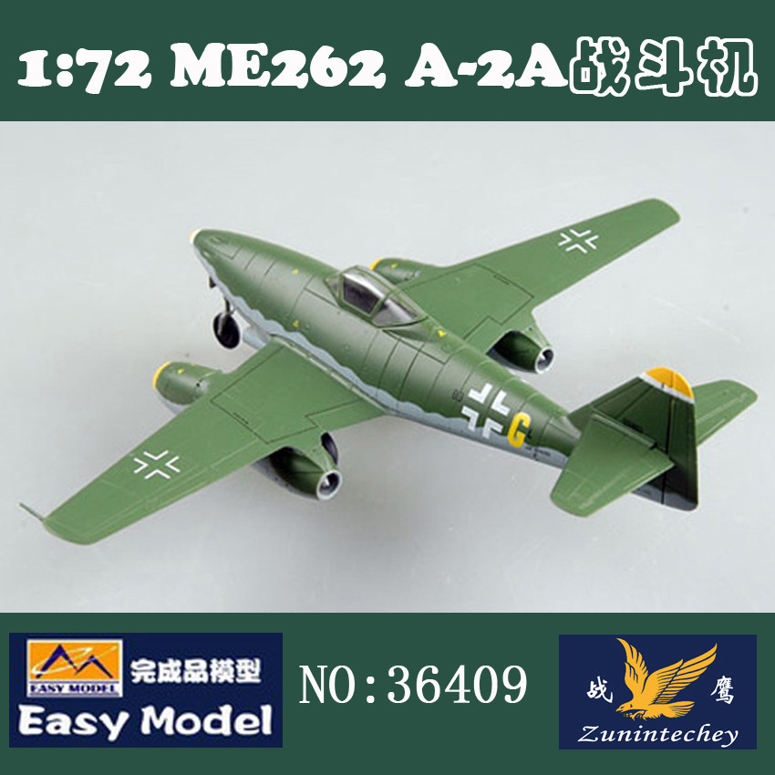 [จัดส่งฟรีกว่า] 1/72 รุ่นสําเร็จรูปกองทัพเยอรมัน Me262A-2a Fighter--EASY MODEL 36409