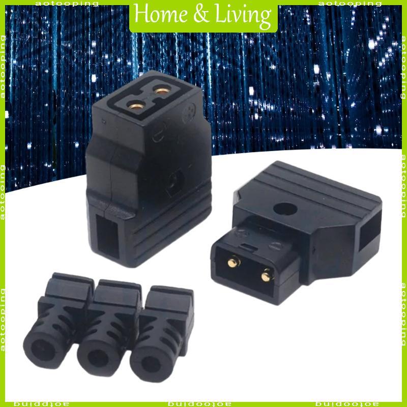 AOTOO D-Tap ชายขั้วต่อ D-Tap ปลั๊ก DIY Tap สําหรับกล้อง DSLR สายไฟ V Mount