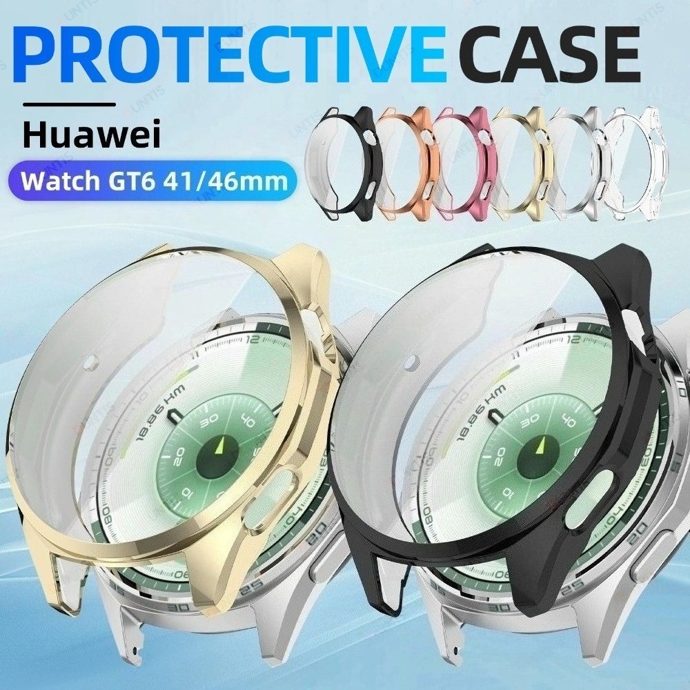 ป้องกันหน้าจอสําหรับ Huawei Watch GT6 41 มม.46 มม.ฝาครอบ TPU แบบนุ่ม Huawei GT6Pro GT5 All-Around อุปกรณ์ป้องกัน
