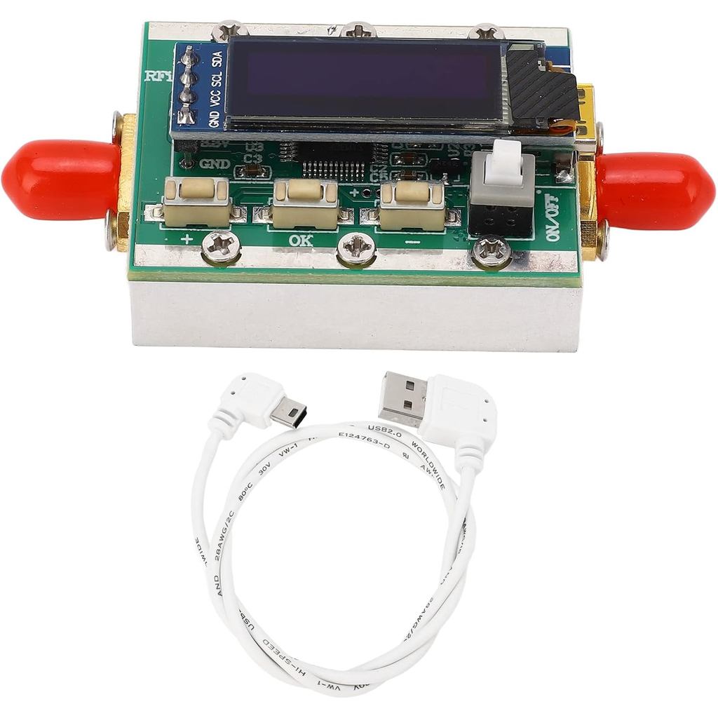 1‐3800MHz RF Attenuator ดิจิตอล RF Attenuator Variable RF Attenuator 0‐31dB ปรับ 1dB ขั้นตอนกลับ CNC