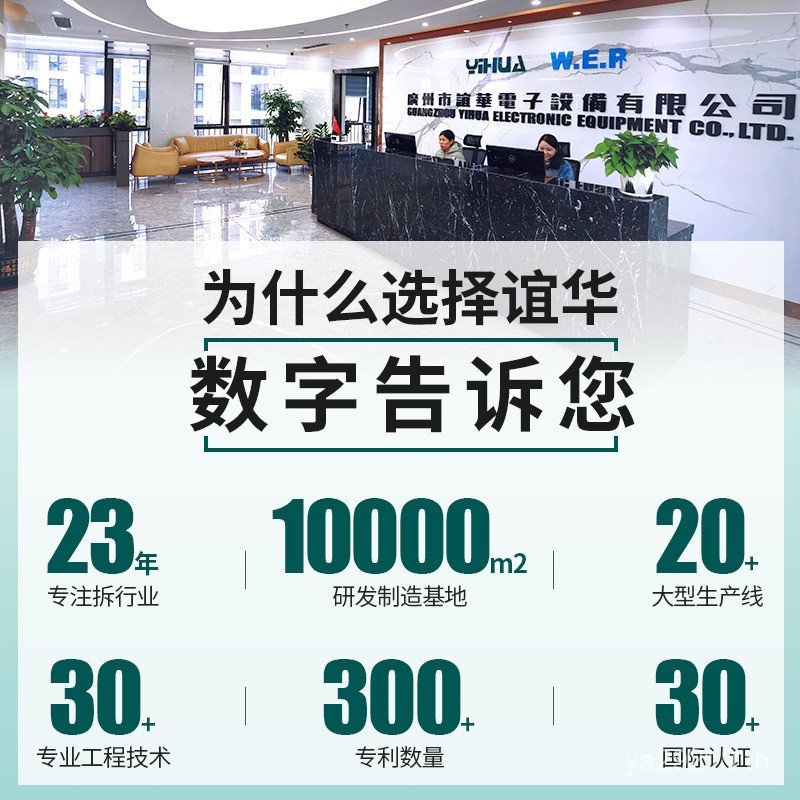 898 Dual Display High-Power อุณหภูมิคงที่ Desoldering Station Two-in-One หัวแร้งไฟฟ้า Air Gun YIHUA8