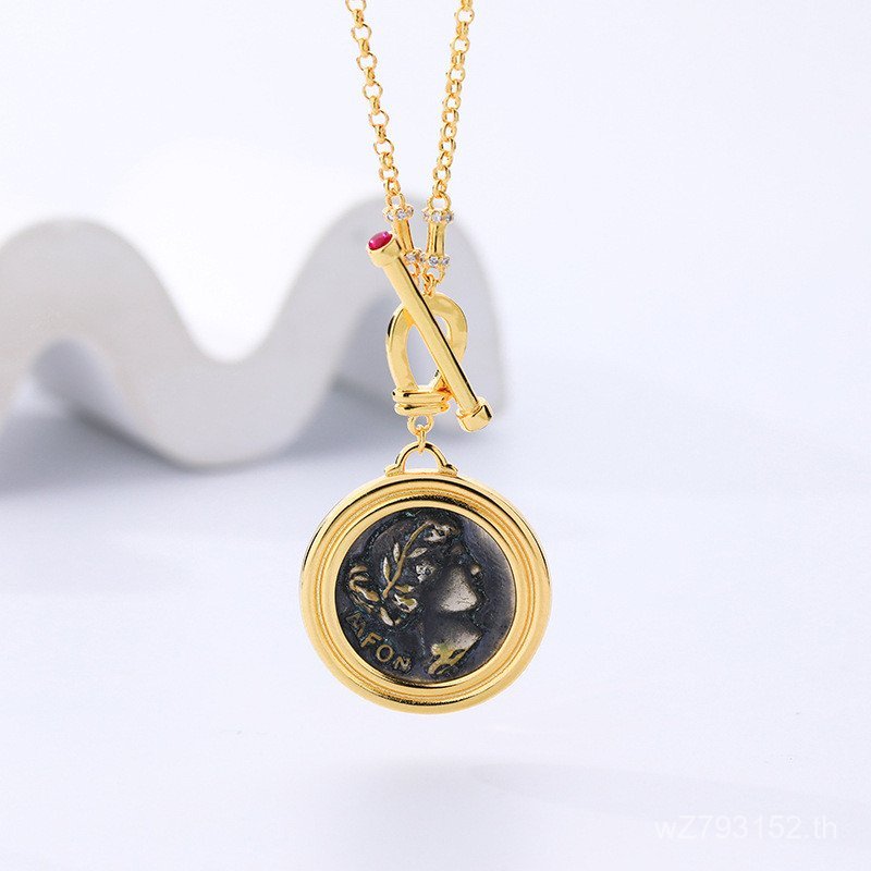 สร้อยคอออกแบบคลาสสิคโรมันโบราณ เหมาะสำหรับสวมใส่อัพลุคแบบยุโรปและอเมริกา NCH0