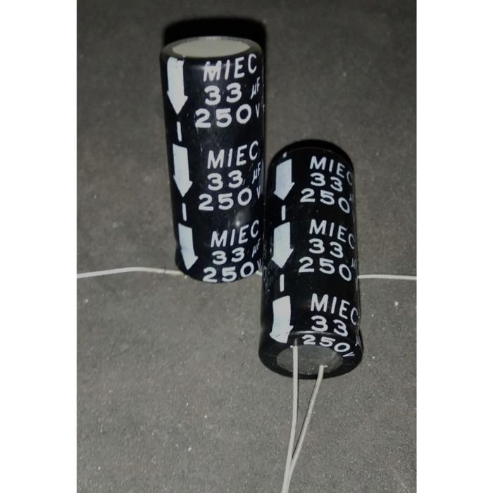 Elco Capacitor 33uf 250v MIEC - ของแท้ ...ELECTRON ELECTRON