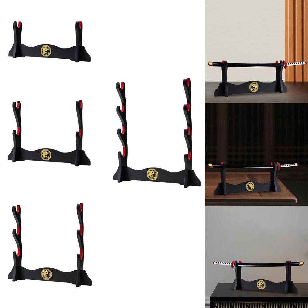 [juntzym] Samurai Sword Holder Display Rack, Sword Stand Decorative ,สไตล์ Bagua จีน