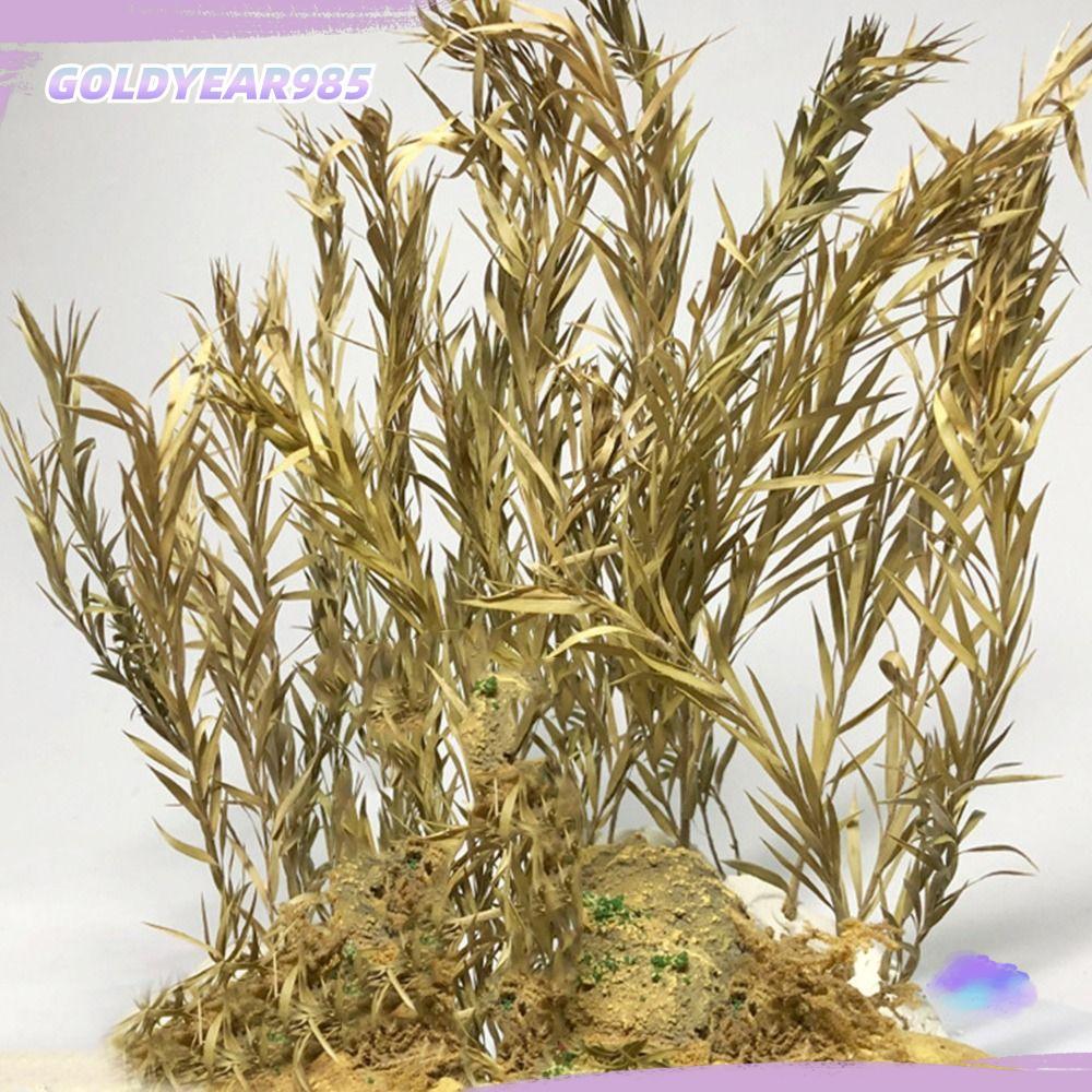 GOLDYEAR985 Miniature Reed Mold, หลากสี DIY ยาว Leaf Grass Cluster, ของขวัญรถไฟทิวทัศน์ฉากรุ่น Micro