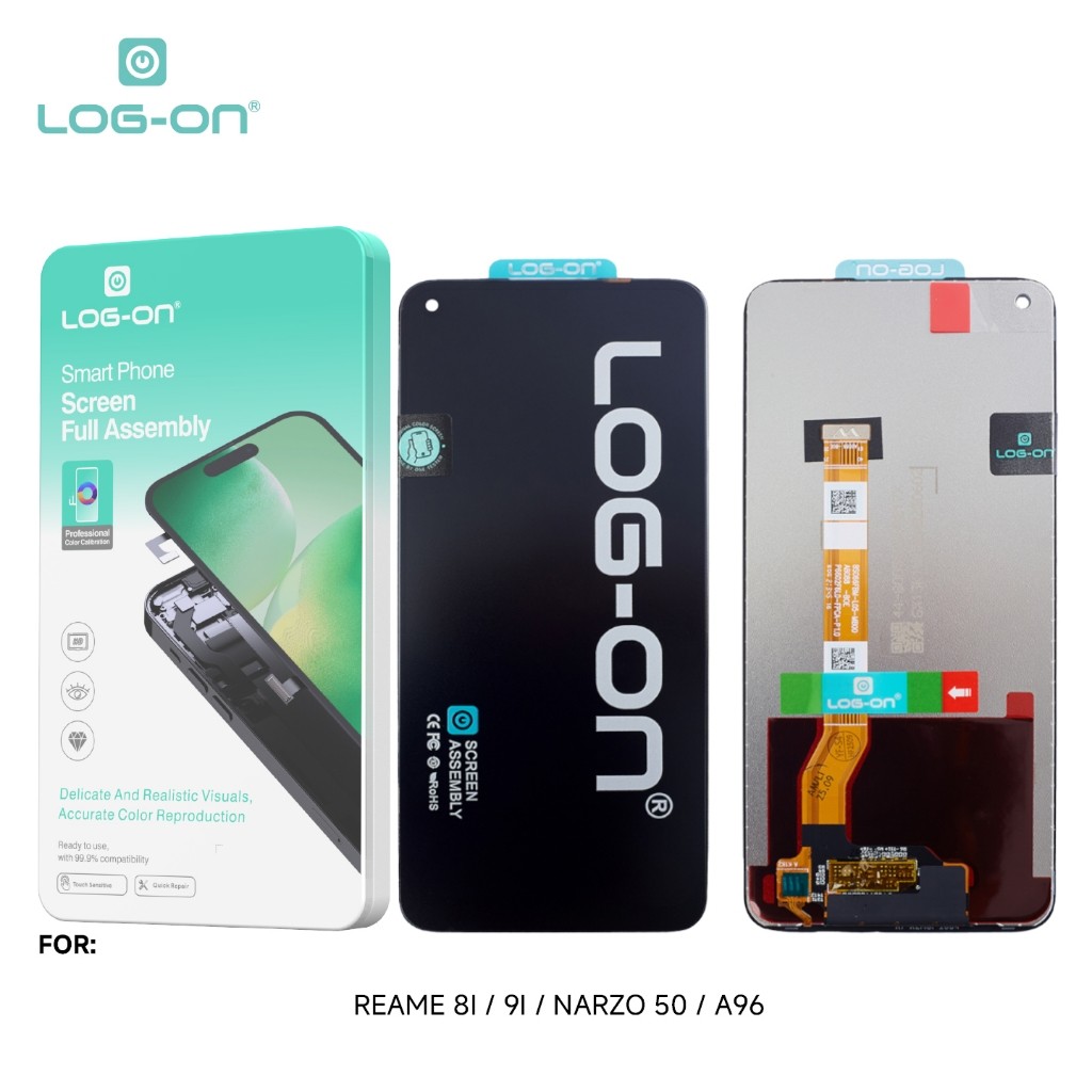 LCD LOG-ON สําหรับ REALME 8i / REALME 9i / NARZO 50 / OPPO A96 4G FULLSET TOUCHSCREEN รับประกัน 7 วั