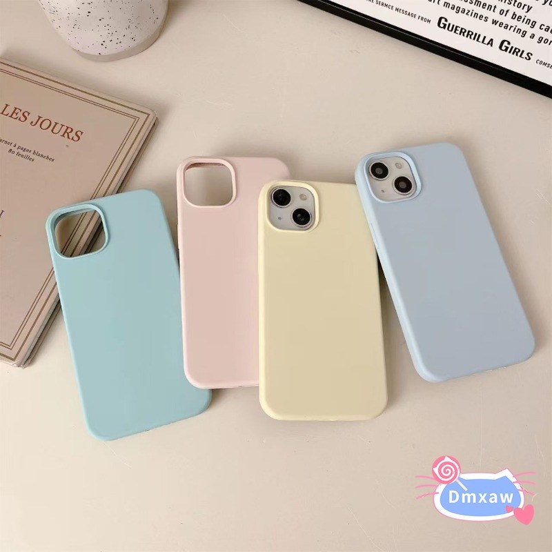 น่ารัก Matte เคสโทรศัพท์สําหรับ OPPO Reno 14 13 11 9 Pro 8Z 7Z 8 7 Lite 5G Reno14 Reno13 ปลอกหรูหรา Simple Candy สีทึบ Dopamine สีสันกันกระแทกป้องกันปกหลังนุ่ม