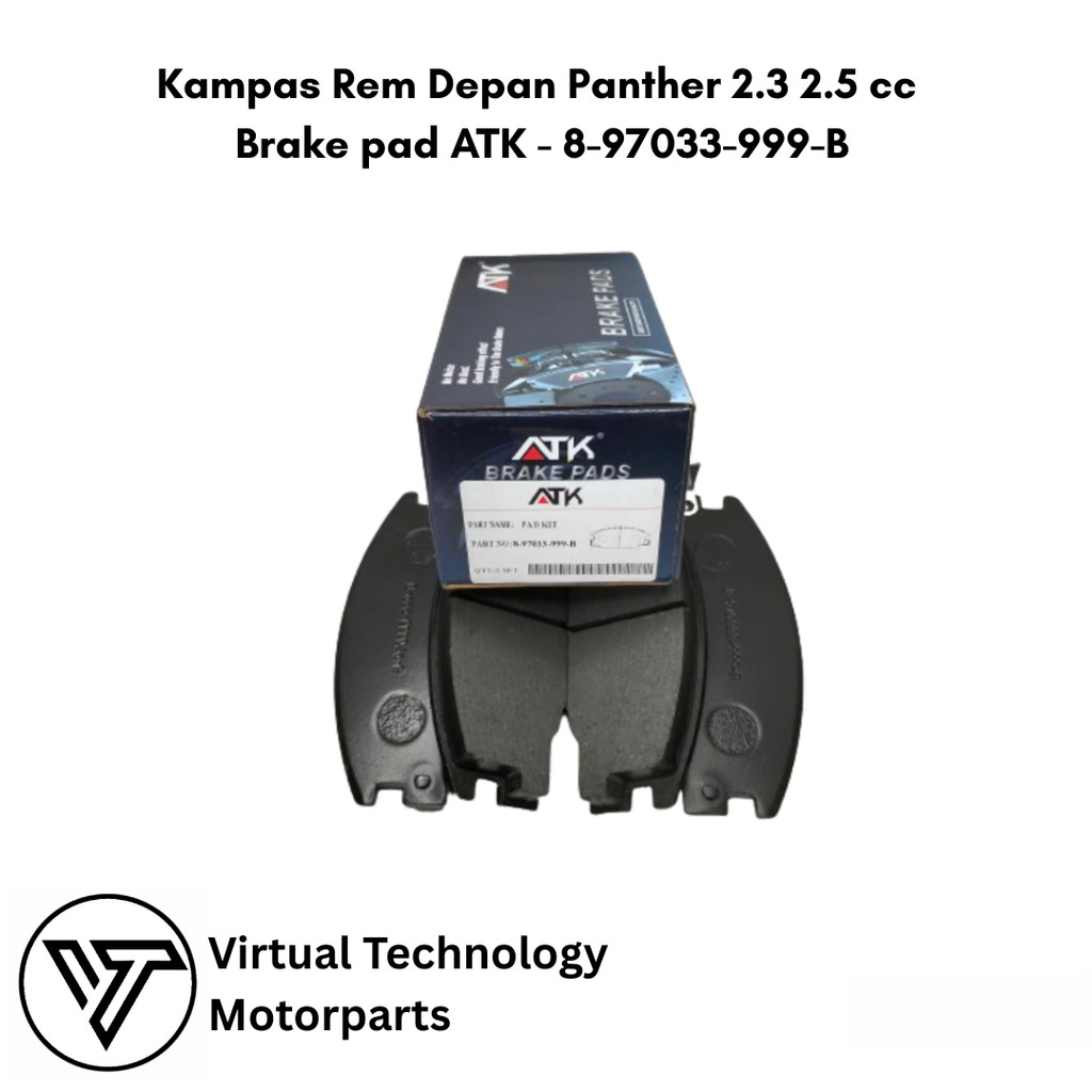 ผ้าเบรคหน้า Panther 2.3 2.5 cc ผ้าเบรค ATK - 8-7033-999-B