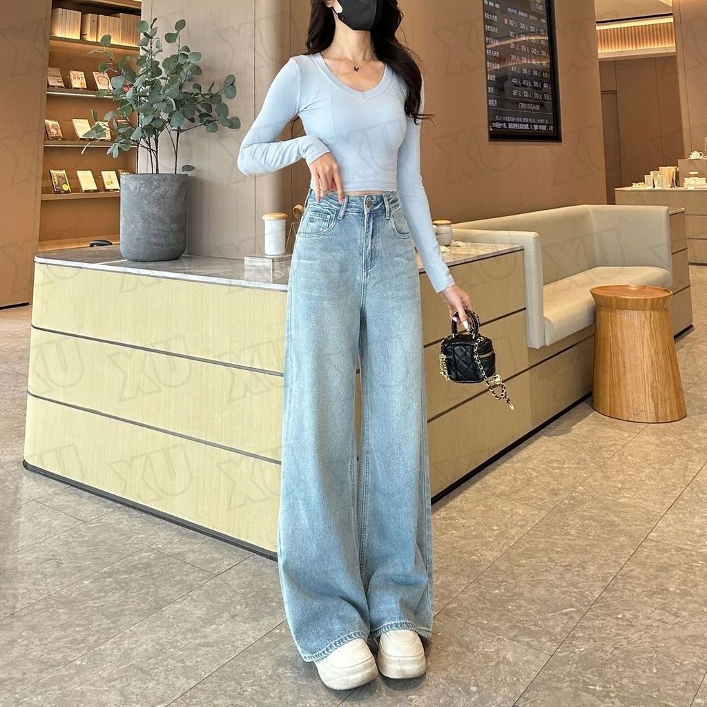 Spring 2025 Versatile Grey Label Skinny Pants for Women