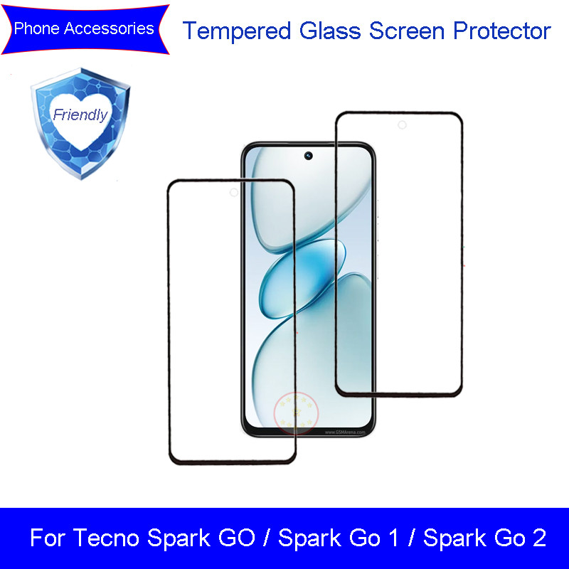 โทรศัพท์กระจกนิรภัยป้องกันหน้าจอสําหรับ Tecno Spark Go / Tecno Spark Go 1 / Tecno Spark Go 2 ชิ้นส่ว