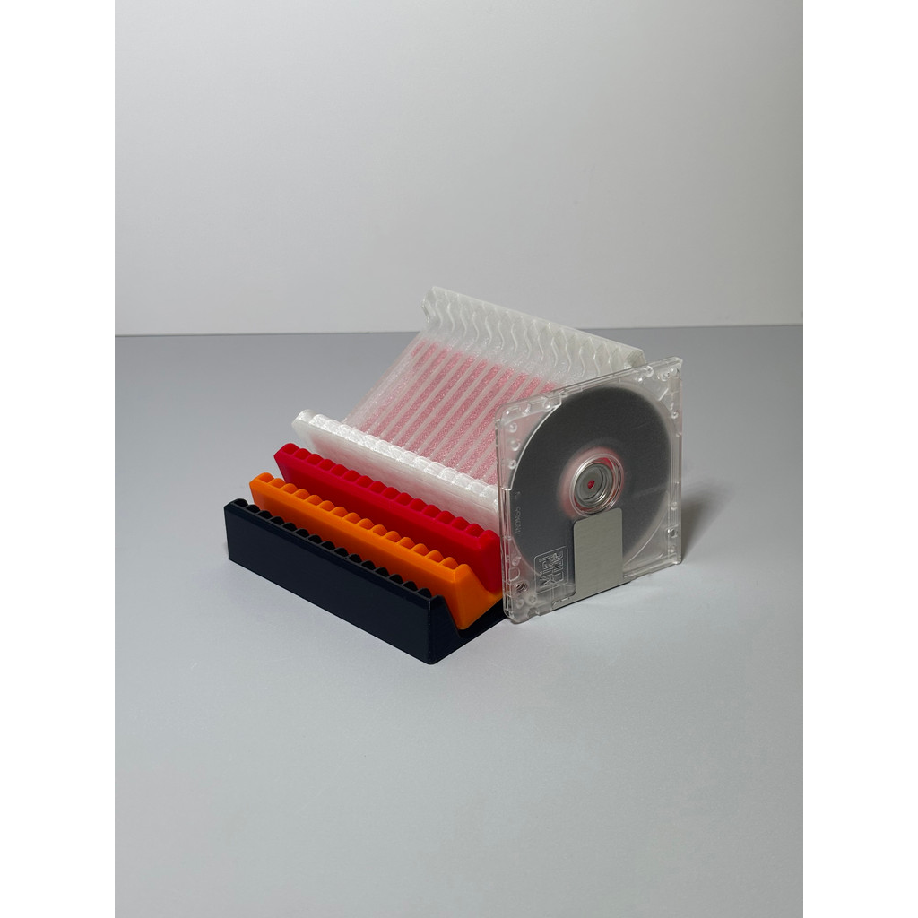 MD Storage Rack minidisc Disc Storage Box|15 ร่อง|MD กล่องเก็บของ Walkman Records